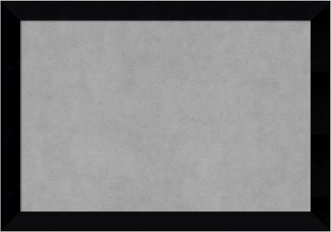 Amanti Art Black Framed Magnetic Board 19x27 Medium Vision Board for use with Magnets, 100% Metal Sheet to Display Items as Office Decor or for Home Organization in mudroom, Kitchen or Kids Room