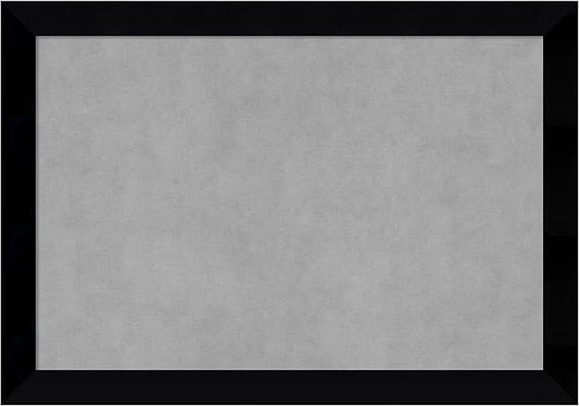 Amanti Art Black Framed Magnetic Board 19x27 Medium Vision Board for use with Magnets, 100% Metal Sheet to Display Items as Office Decor or for Home Organization in mudroom, Kitchen or Kids Room