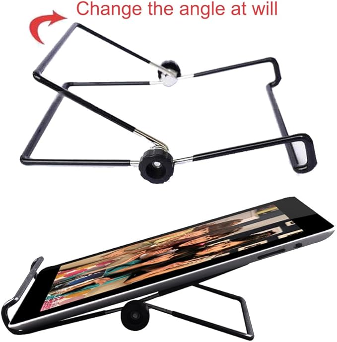 MOACC Tablet Stand, Portable Foldable Tablets Multi-Angle Non-Slip Adjustable Metal Holder Cradle Fit for 9-12.9 inch Tablet PC, Pad (2 Pack)