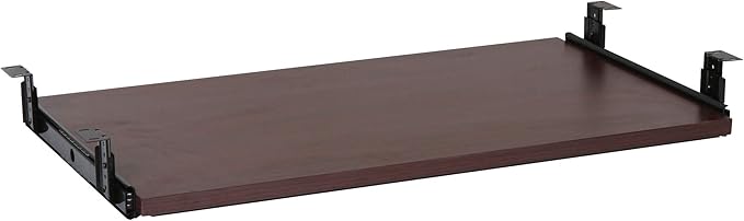 Lorell Mahogany Laminate Keyboard Tray