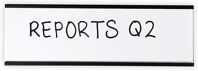 SmartSign Magnetic 'C' Channel Label Holders | 2" x 6", Pack of 10
