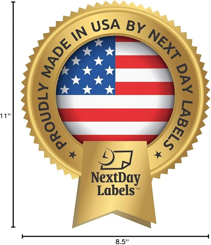NextDayLabels 100 lb White Cover Cardstock - 50 Pack 8.5" x 11" Heavyweight Cover Paper (270 gsm) - Smooth Finish - Letter Size for Printing, Crafts, Invitations, Menus & More - Made in USA
