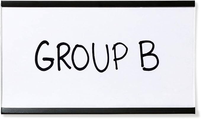 SmartSign Magnetic 'C' Channel Label Holders | 2.5" x 4" Pack of 10