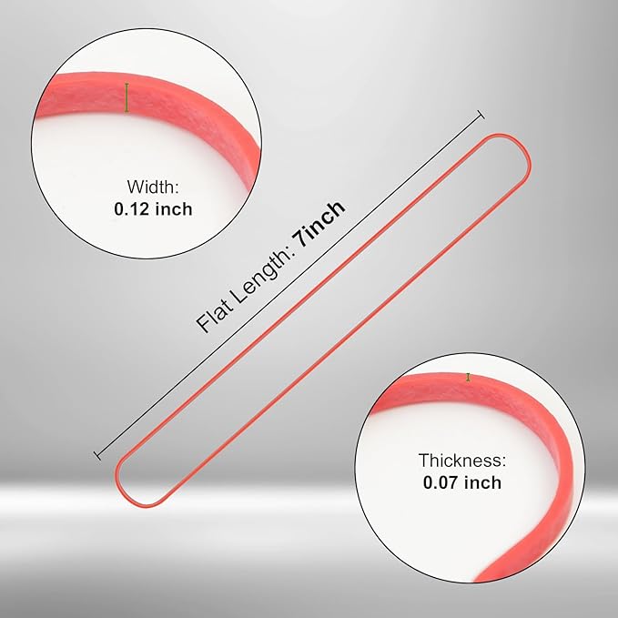 Decymis Large Rubber Bands Heavy Duty, 120 Pcs, 7 Inch Rubber Bands Office Supplies for Office File Folders