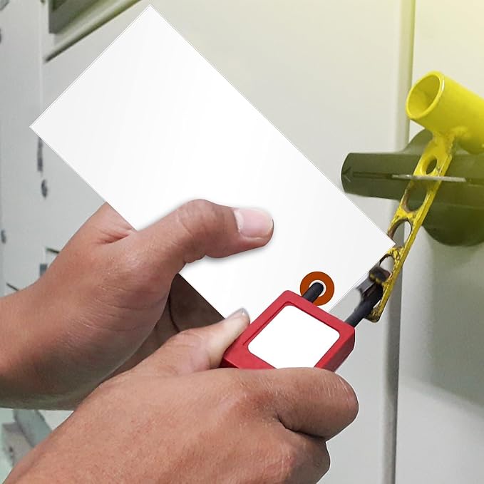SmartSign 6.25 x 3.125 inch Blank White Shipping Tags with Metal Eyelet (Size-8), 7.5 mil HDPE Plastic, Writable, Pack of 1000 (No Wires), Made in USA