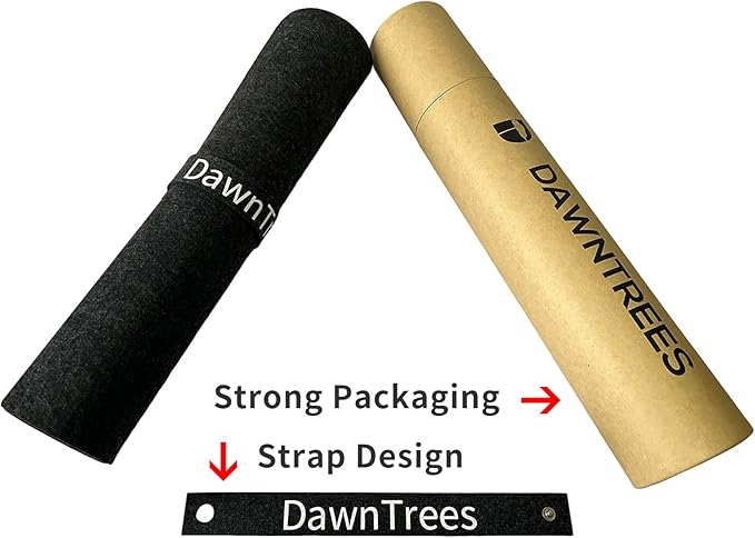 DAWNTREES Large Felt Desk Mat, 40''x16'' Full Desk Mouse Pad, Office Computer Desk Mat for Keyboard,100X40cm Felt Desktop Mat for Desk Pad Protector