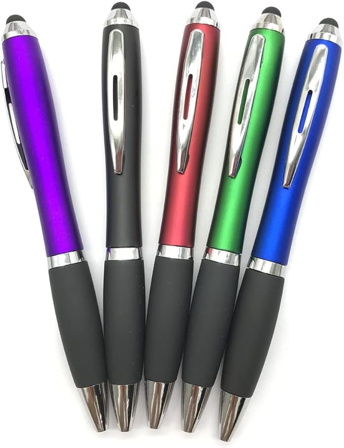 HEYZARDA Personalized Pens with Name Text Icon Logo Engraved for Business Office Custom Ballpoint Pen 50 100 Pcs Optional, Blue