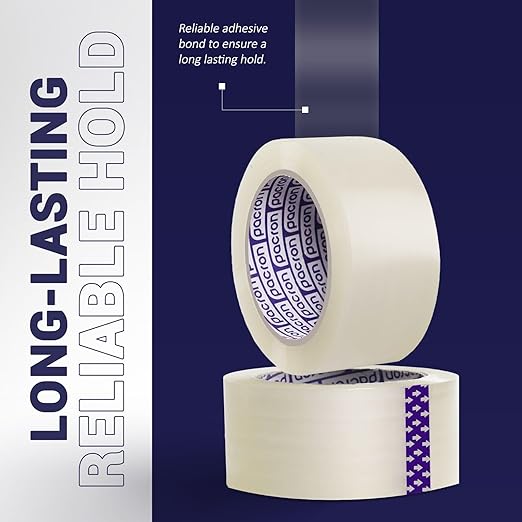 Clear Packing Tape - 24 Heavy-Duty Wrapping Tape - 110-Yard Length, 2640 Total Yards 2.88-Inch Wide Strong Adhesive Rolls for Moving Boxes, Office Packaging, Storage Organization & Warehouse Shipping