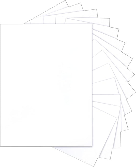 Silunkia 100 Sheets White Cardstock 8.5 x 11 Printer Paper, 200gsm/75lb Heavyweight White Paper Card Stock for Certificates, Invitations, Cards Making, Business Cards, School Crafting