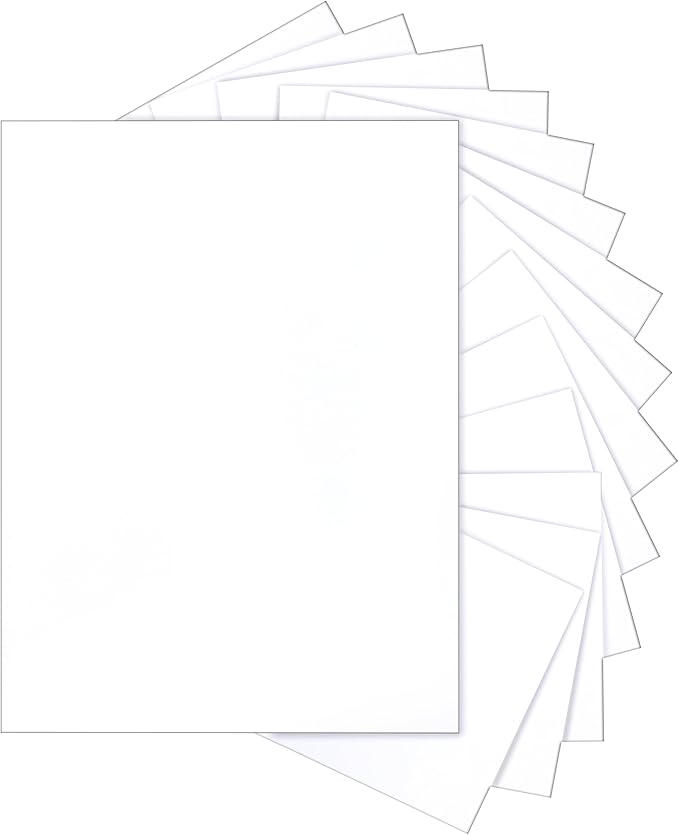 Silunkia 300 Sheets White Cardstock 8.5 x 11 Printer Paper, 75lb Heavyweight White Card Stock Certificate Paper for DIY Cards Making, Greeting Cards, Wedding Invitations, Anniversary Card