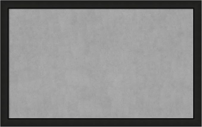 Amanti Art Black Framed Magnetic Board 27x43 Large Vision Board for use with Magnets, 100% Metal Sheet to Display Items as Office Decor or for Home Organization in mudroom, Kitchen or Kids Room