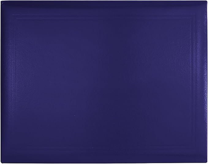 GraduationMall 8.5"x11" Smooth Padded Diploma Cover Certificate Holder Purple,12-Packs