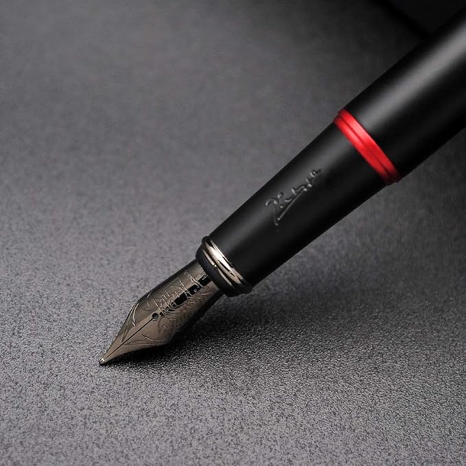 czxwyst Picasso 916 Malage Fountain Pen Original Box New Version (Dawn Red, Medium Nib 0.7mm)
