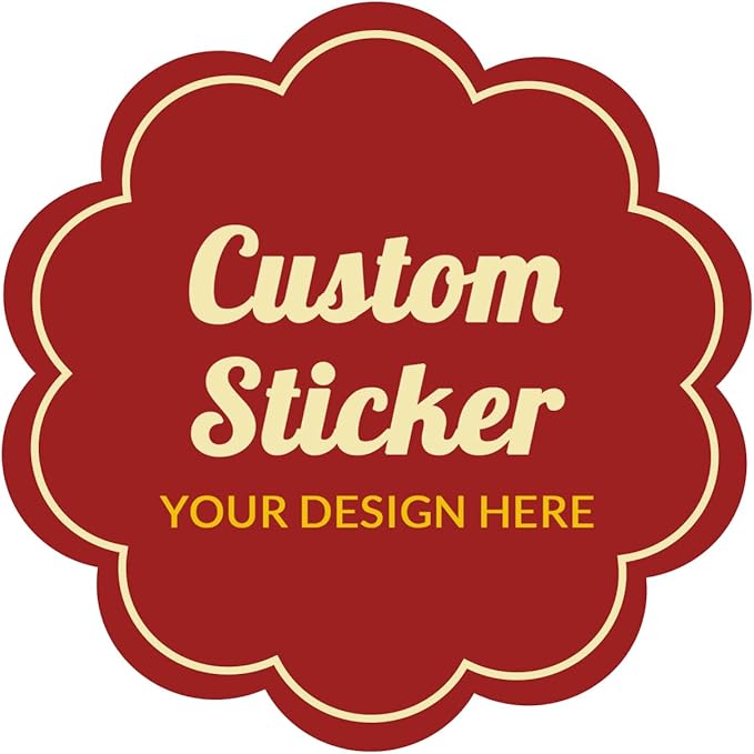Custom 100,150pcs Personalized Stickers with Any Design Image Logo Text for Business, Thank You Labels, 1/2/3/4 inch (Flower)