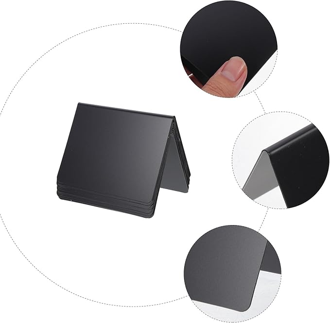 COHEALI 10pcs Mini Acrylic Desktop Message Blackboards Erasable Chalkboard Signs for Wedding Party Table Display and Decorative Signage