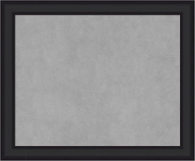 Amanti Art Black Framed Magnetic Board 19x23 Small Vision Board for use with Magnets, 100% Metal Sheet to Display Items as Office Decor or for Home Organization in mudroom, Kitchen or Kids Room