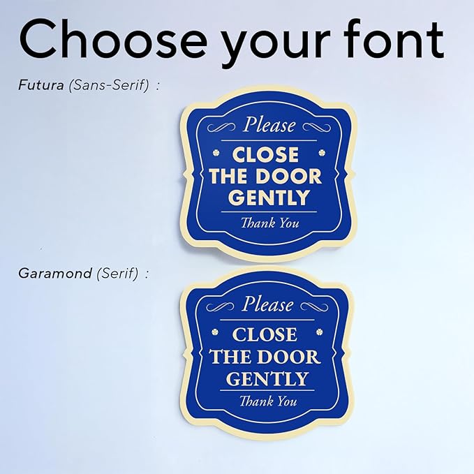Custom Decorative Outdoor Metal Sign - Personalized Aluminum Driveway Sign, Waterproof, Made In USA - Design 3 Blue Steel 8x8 In