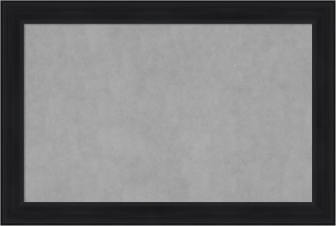 Amanti Art Black Framed Magnetic Board 25x37 Large Vision Board for use with Magnets, 100% Metal Sheet to Display Items as Office Decor or for Home Organization in mudroom, Kitchen or Kids Room