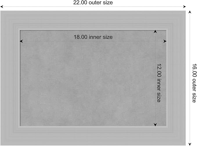 Amanti Art Silver Framed Magnetic Board 16x22 Small Vision Board for use with Magnets, 100% Metal Sheet to Display Items as Office Decor or for Home Organization in mudroom, Kitchen or Kids Room