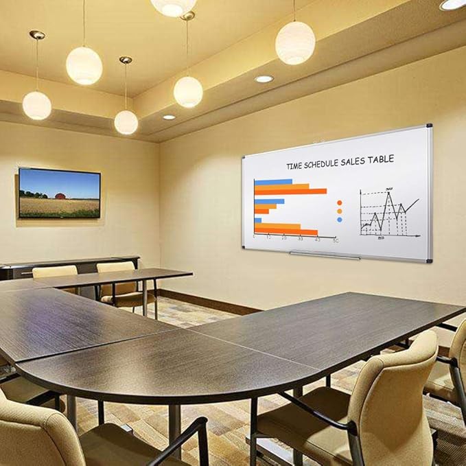 XIWODE Large 36x72 Inch Magnetic Dry Erase Whiteboard, Silver Aluminum Frame Wall-Mounted for Home School Office Conference Room