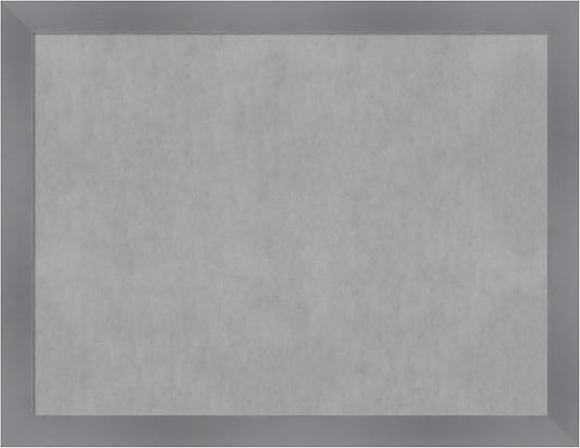 Amanti Art Grey Framed Magnetic Board 20x26 Medium Vision Board for use with Magnets, 100% Metal Sheet to Display Items as Office Decor or for Home Organization in mudroom, Kitchen or Kids Room