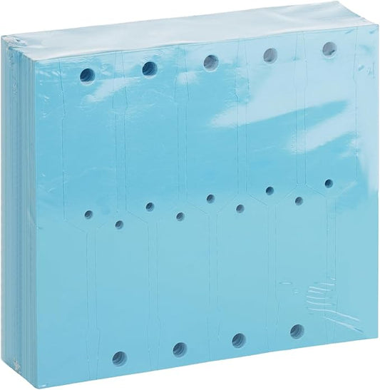 Self Locking Arrow Key Tags 1,000 Pcs (Blue) - Size 4 1/2" x 3/4" Plastic Car Key Labels Arrow ID Tags | Key Identification Tags Self Lock for Car Dealer Supplies, Office Automotive Shops