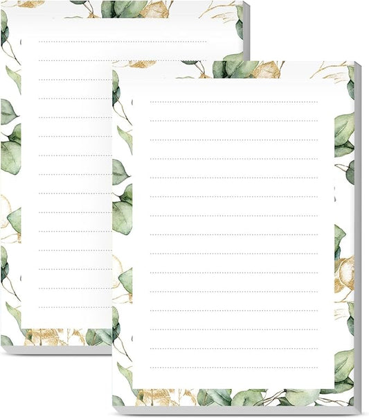 SXboxing Sticky Notes 4X6 Inches, 2 Pack Large Cute Self-Stick Pads, Bright Funny Memo Pads Easy to Stick for Home, Office Luxury Leaf
