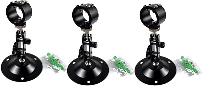 Laser Module Brackets 360-Degree Adjustable Positioning Bracket, Black Alumina, 22mm (3-Pack)