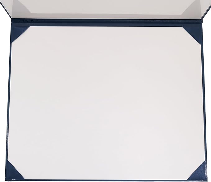 GraduationMall 11"x14" Imprinted Padded Diploma Cover Certificate Holder Navy