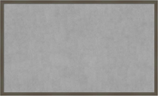 Amanti Art Grey Framed Magnetic Board 25x41 Large Vision Board for use with Magnets, 100% Metal Sheet to Display Items as Office Decor or for Home Organization in mudroom, Kitchen or Kids Room