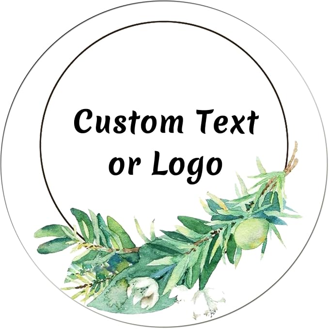 JOVELLO Personalized Custom Stickers - 60-1000 PCS Circle Custom Labels for Business, Logo, Office, Parties, etc (Labels Stickers-9)