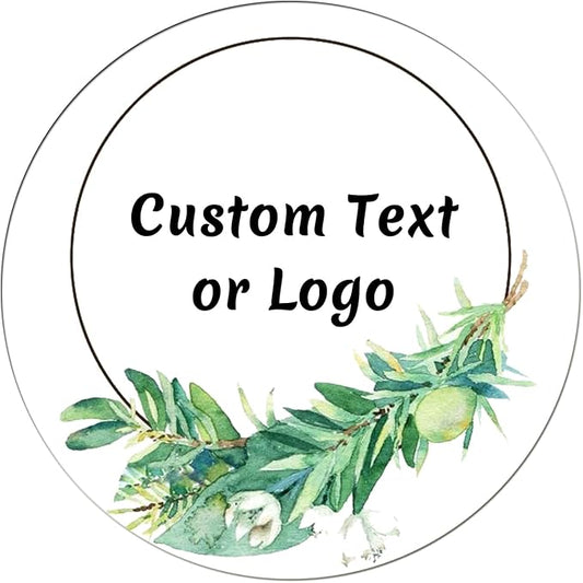 JOVELLO Personalized Custom Stickers - 60-1000 PCS Circle Custom Labels for Business, Logo, Office, Parties, etc (Labels Stickers-9)