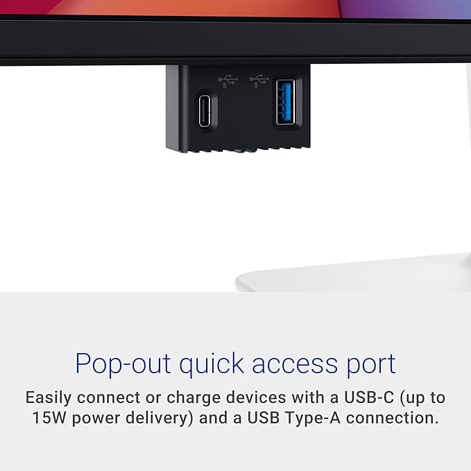 Dell 27 Plus QHD USB-C Monitor - S2725DC - 27-inch QHD (2560x1440) 144Hz 1ms Display, 2 x 3W Speakers, USB-C/HDMI/DisplayPort 1.4 Connectivity, Height/Tilt/Pivot/Swivel, AMD FreeSync - Ash White