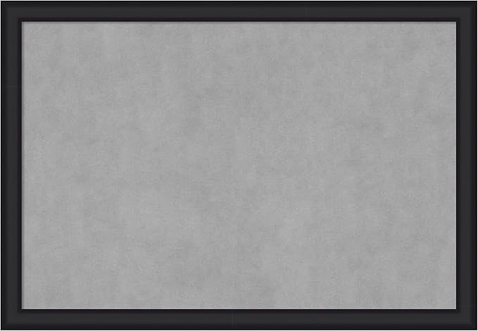 Amanti Art Black Framed Magnetic Board 27x39 Large Vision Board for use with Magnets, 100% Metal Sheet to Display Items as Office Decor or for Home Organization in mudroom, Kitchen or Kids Room