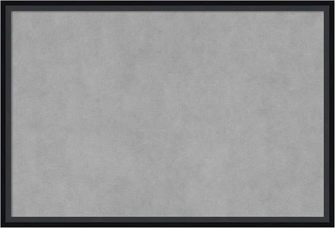 Amanti Art Black Framed Magnetic Board 17x25 Medium Vision Board for use with Magnets, 100% Metal Sheet to Display Items as Office Decor or for Home Organization in mudroom, Kitchen or Kids Room