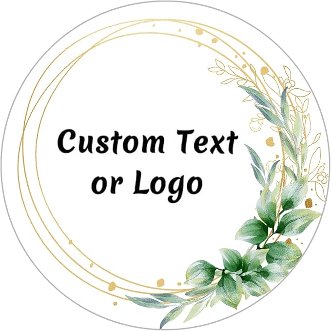 JOVELLO Personalized Custom Stickers - 60-1000 PCS Circle Custom Labels for Business, Logo, Office, Parties, etc (Labels stickers-23)