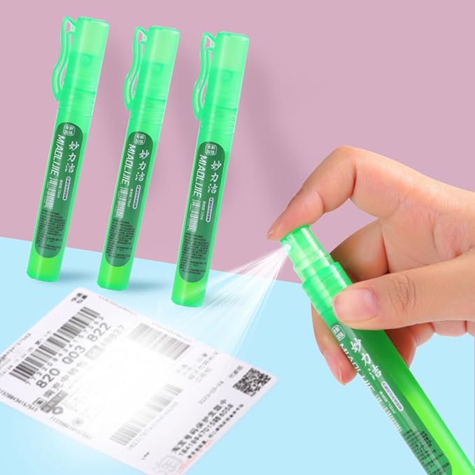 Liquid Paper Correction Fluid Pen, Green, 5.51 Inches, Quick-Drying Formula with Lanyard Attachment (Green)