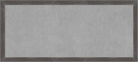 Amanti Art Grey Framed Magnetic Board 23x51 Oversize Vision Board for use with Magnets, 100% Metal Sheet to Display Items as Office Decor or for Home Organization in mudroom, Kitchen or Kids Room