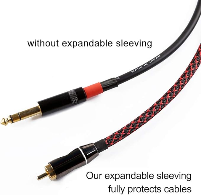 25ft - 3/4 inch PET Expandable Braided Sleeving – BlackRed – Alex Tech Braided Cable Sleeve