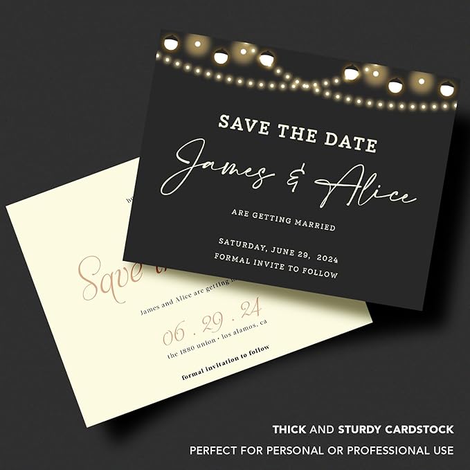Blank Cream Natural Flat Note Cards and Envelopes – Heavyweight Off-White Cards for Invitations, Greetings, Postcards and Announcements | 5" x 7” (A7 Size) | 50 per Pack | NOT A Fold Over Card