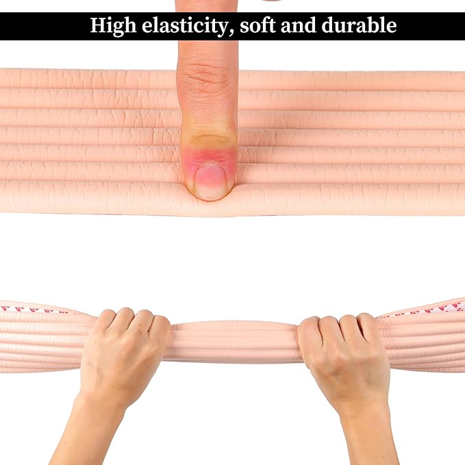 VOCOMO Corner Protector for Baby, Widen Edge Protector with Adhesive Backing, Baby Proofing Edge Corner Protectors Self Adhesive Furniture Corner Guard Bumper for Table, Desk, Fireplace (Pink, 6.6ft)