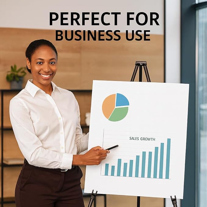 WritePads White Poster Boards 22"x28", 100 Pack, 130LB/290gsm Heavyweight Poster Board, 14PT Thick White Presentation Boards for School Projects, Crafts, Office, Made in USA