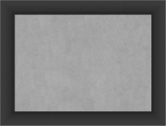 Amanti Art Black Framed Magnetic Board 25x33 Medium Vision Board for use with Magnets, 100% Metal Sheet to Display Items as Office Decor or for Home Organization in mudroom, Kitchen or Kids Room