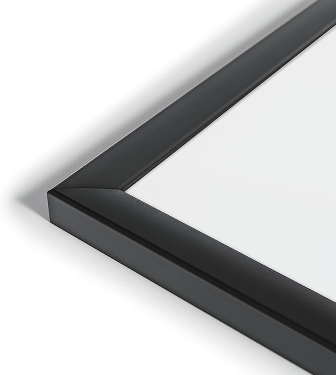 U Brands Magnetic Whiteboard 24" x 36", Black Aluminum Frame Dry Erase Board, Wall Mounted White Board for Office, Classroom, Home, Planning & Organization