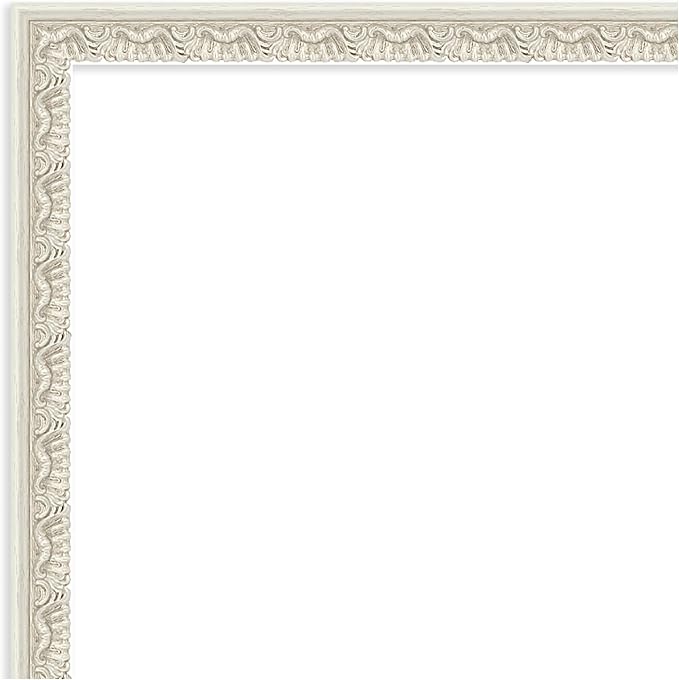 Amanti Art Silver Framed Magnetic Board 42x50 Oversize Vision Board for use with Magnets, 100% Metal Sheet to Display Items as Office Decor or for Home Organization in mudroom, Kitchen or Kids Room