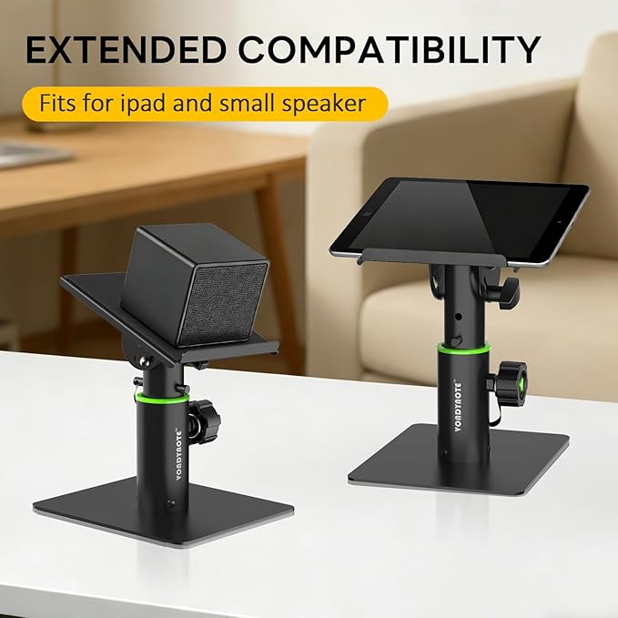 Vondynote Set of 2 Tablet Stand Holders Desktop Stands Angle Height Adjustable for iPad, Phone, mini Monitors, Kindle
