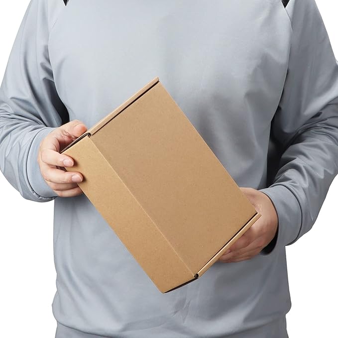 PHAREGE 10x7x3 inch Shipping Boxes Bulk 25 Pack Brown, Tab Lock Tuck Top Mailer Boxes for Packaging Small Business, Medium Cardboard Gift Boxes for Wrapping Mailing Present