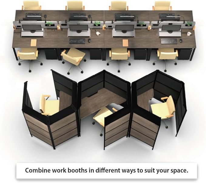 Provour Work Booth, Private Workstation, Room Divider, Office Pod, Partition, Acoustic Booth, Office Desk, Office Room, Private Cubicle, Made in Taiwan