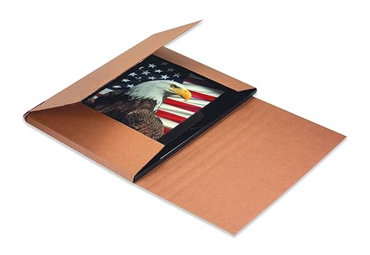 Tape Logic TLM772BFK Easy-Fold Mailers, 7 1/2" x 7 1/2" x 2", Kraft (Pack of 50)