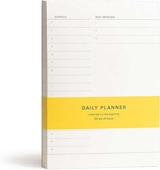 Daily To-Do List Notepad – Desk Pad for Work and Study, Minimal, 8.25x5.85 Inches